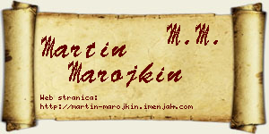 Martin Marojkin vizit kartica